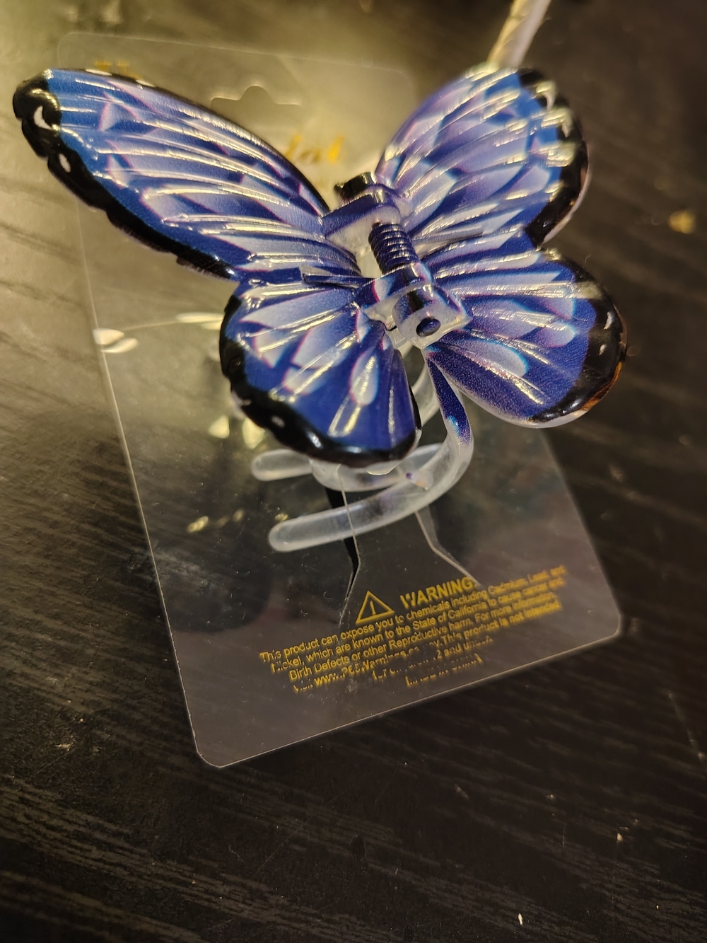 Blue Butterfly Hair Clip - Home Accents